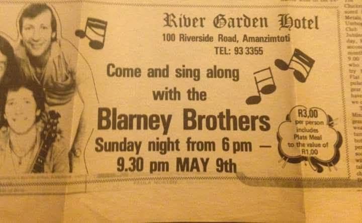 Blarney brothers at riverside