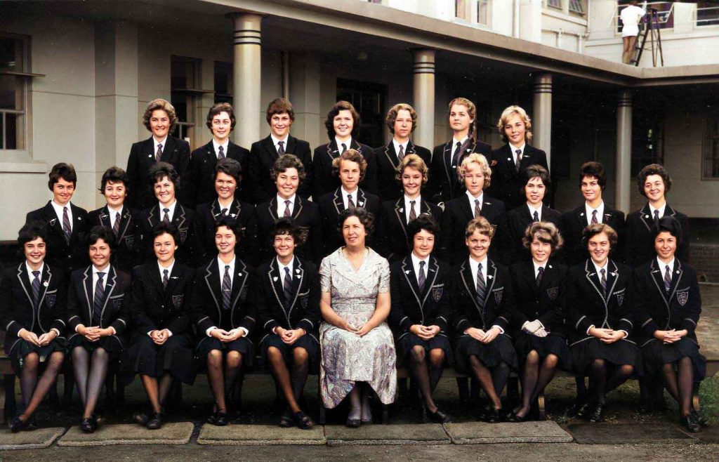 Durban Girls' High School Std 10-1 1961. Class teacher Miss Webb