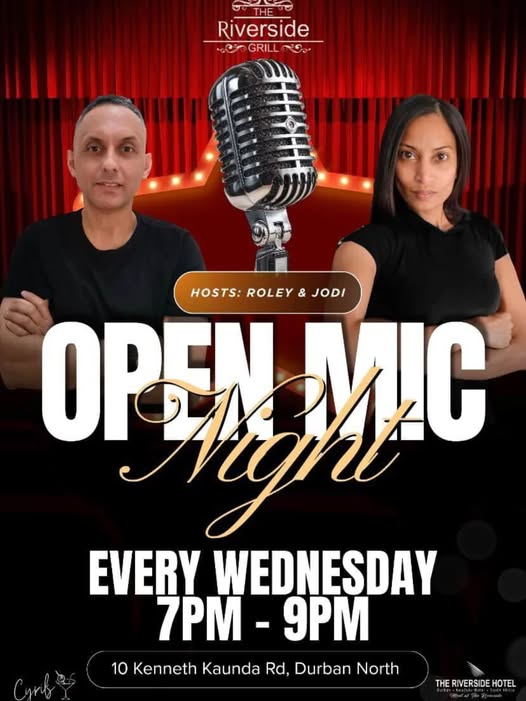 Round up your crew and head to The Riverside Grill for Open Mic Night!