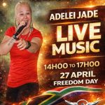 Spin your Freedom Day 🇿🇦 ￼at the Musketeers, with Adelei Jade playing live from 14:00 - 17:00. Loads of house specials available and the kitchen will be open.