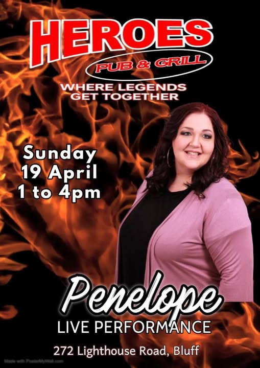 Sunday Penelope preforming at Heroes Pub & Grill.