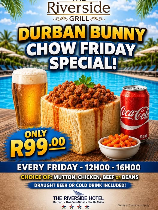 Durban bunny at riverside grill