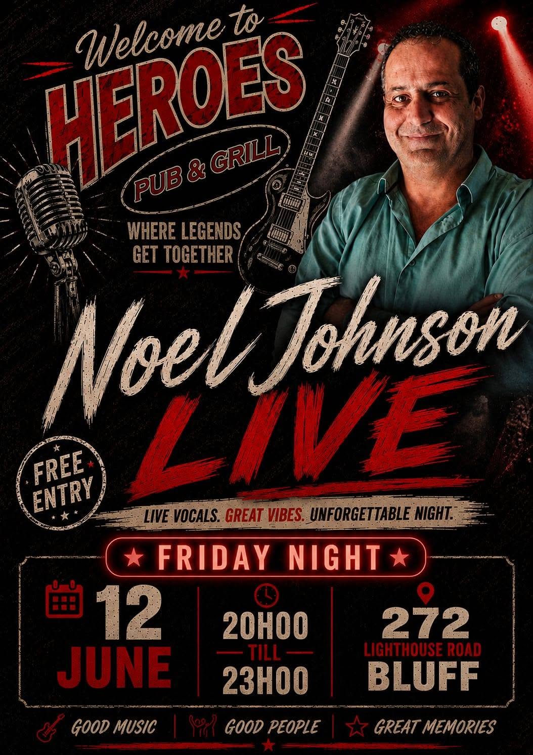 Noel Johnson @ Hero's