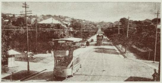 Florida Road, Durban, with double-decker trams ca 1911