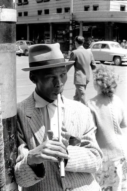 Spokes Mashiyane (1933-1972), one of the greatest Pennywhistle artists to ever grace the South African Kwela music scene, seen here in 1958 0 (0)