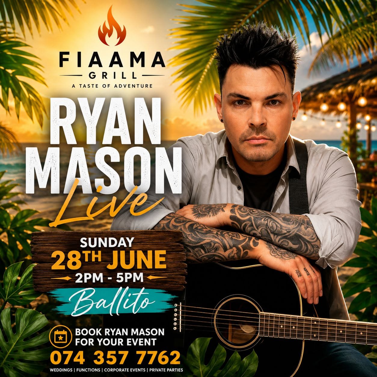Ryan Mason @ Fiaama grill