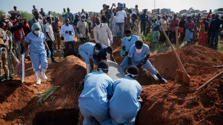 As of mid-June 2026, Uganda has a contained Ebola outbreak (Bundibugyo virus strain) with cases mostly linked to the much larger outbreak in the neighboring Democratic Republic of the Congo