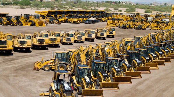heavy road machinery