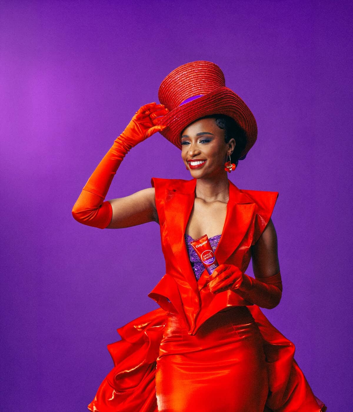 Zozibini Tunzi turns heads with her bold red Durban July fashion moment