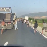 men were brought in trucks to the Moroccan-Spanish border in Ceuta