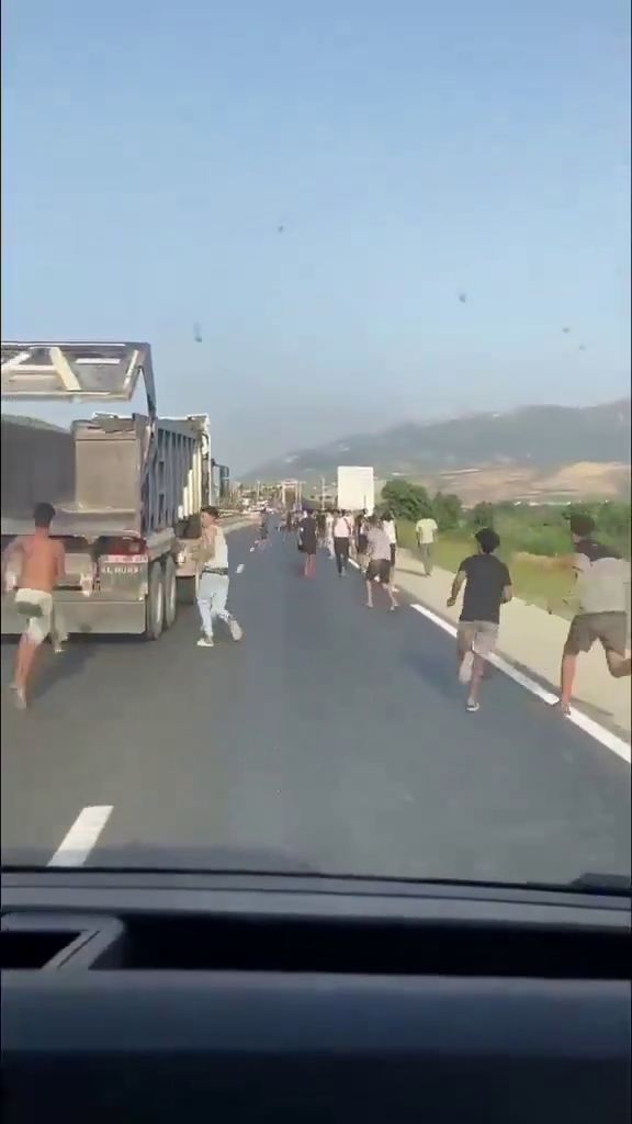 men were brought in trucks to the Moroccan-Spanish border in Ceuta