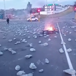 Protest in Quarry road