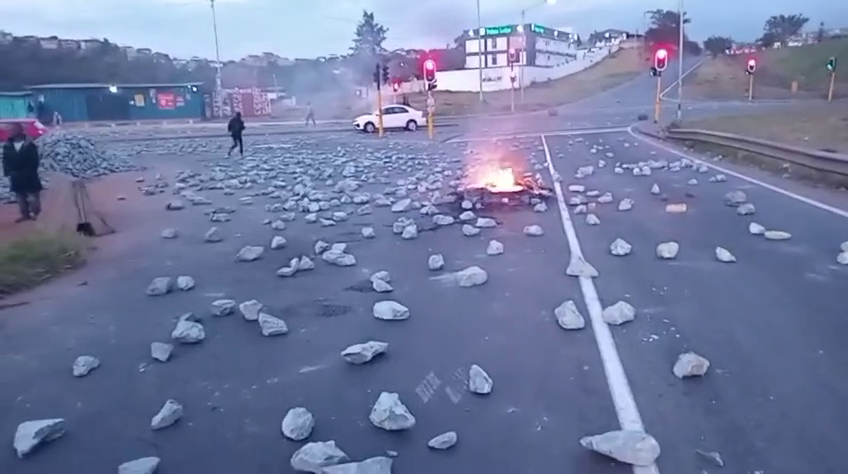 Protest in Quarry road