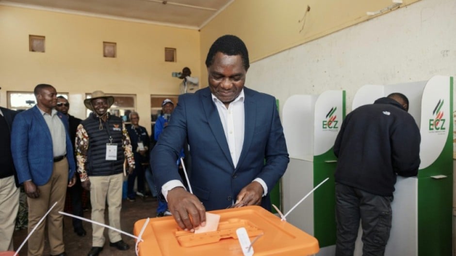 Incumbent President Hakainde Hichilema of the United Party for National Development