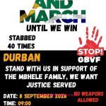 March and march durban 8 sept