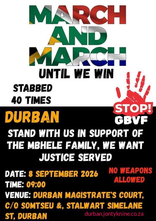 March and march durban 8 sept