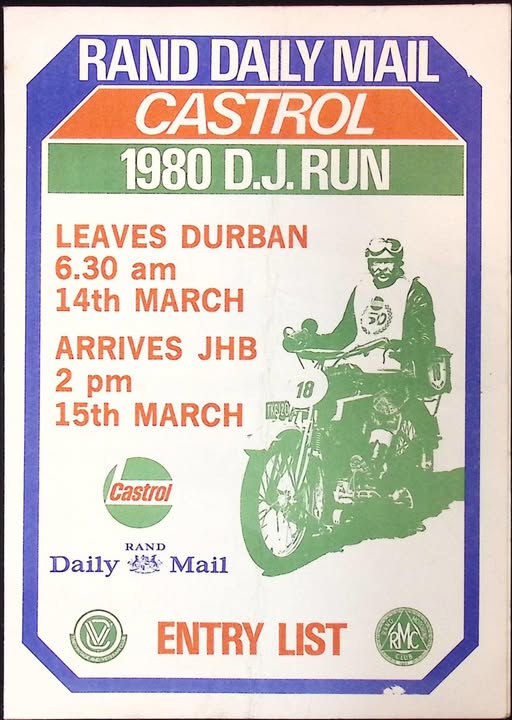 Durban DJ run 1980
