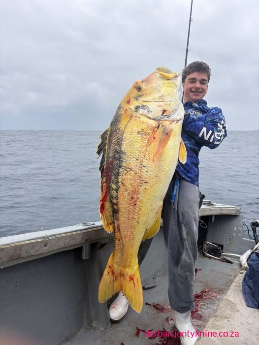 Keagyn Mocke,fishing off Rocky bay this morning