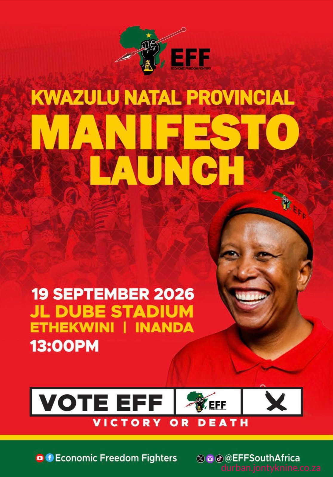 EFF Manifesto Events in Inanda & eThekwini Region