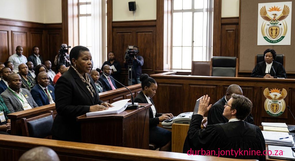 Former defence minister and National Assembly Speaker Nosiviwe Mapisa-Nqakula is currently testifying in her own defence in the Gauteng High Court in Pretoria