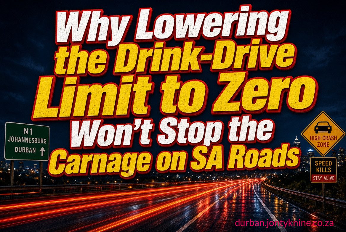 Why Lowering the Drink-Drive Limit to Zero Won’t Stop the Carnage on SA Roads