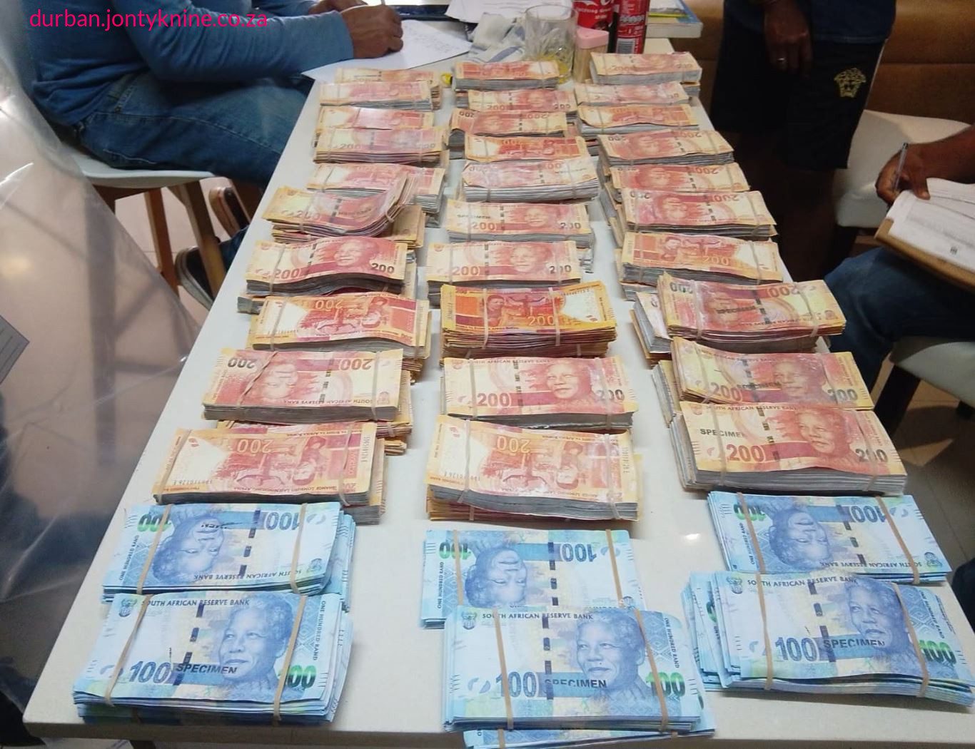 The Durban Metro Police Service Tactical Support Unit has arrested a Ugandan national and seized counterfeit cash estimated at R1.6 million