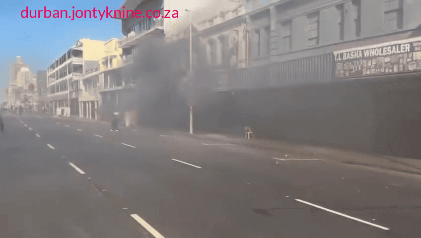 Absolute Chaos in Durban Central as protest against migrants turns violent