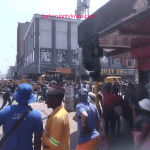 March and March against immagrants in Durban central