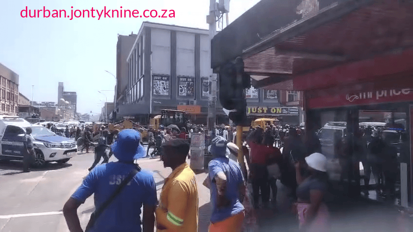 March and March against immagrants in Durban central